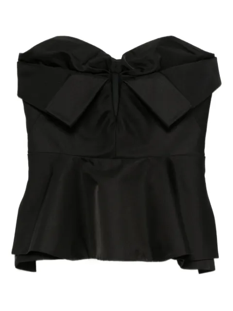 Alexander McQueen bow-detailed peplum top