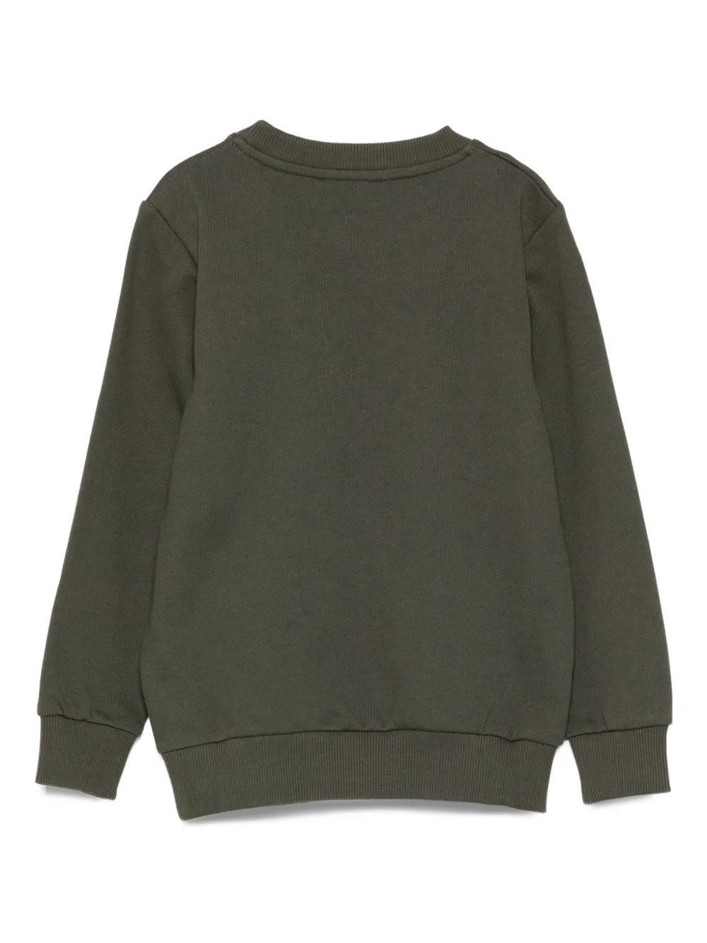 Balmain Kids logo-embroidered sweatshirt Groen