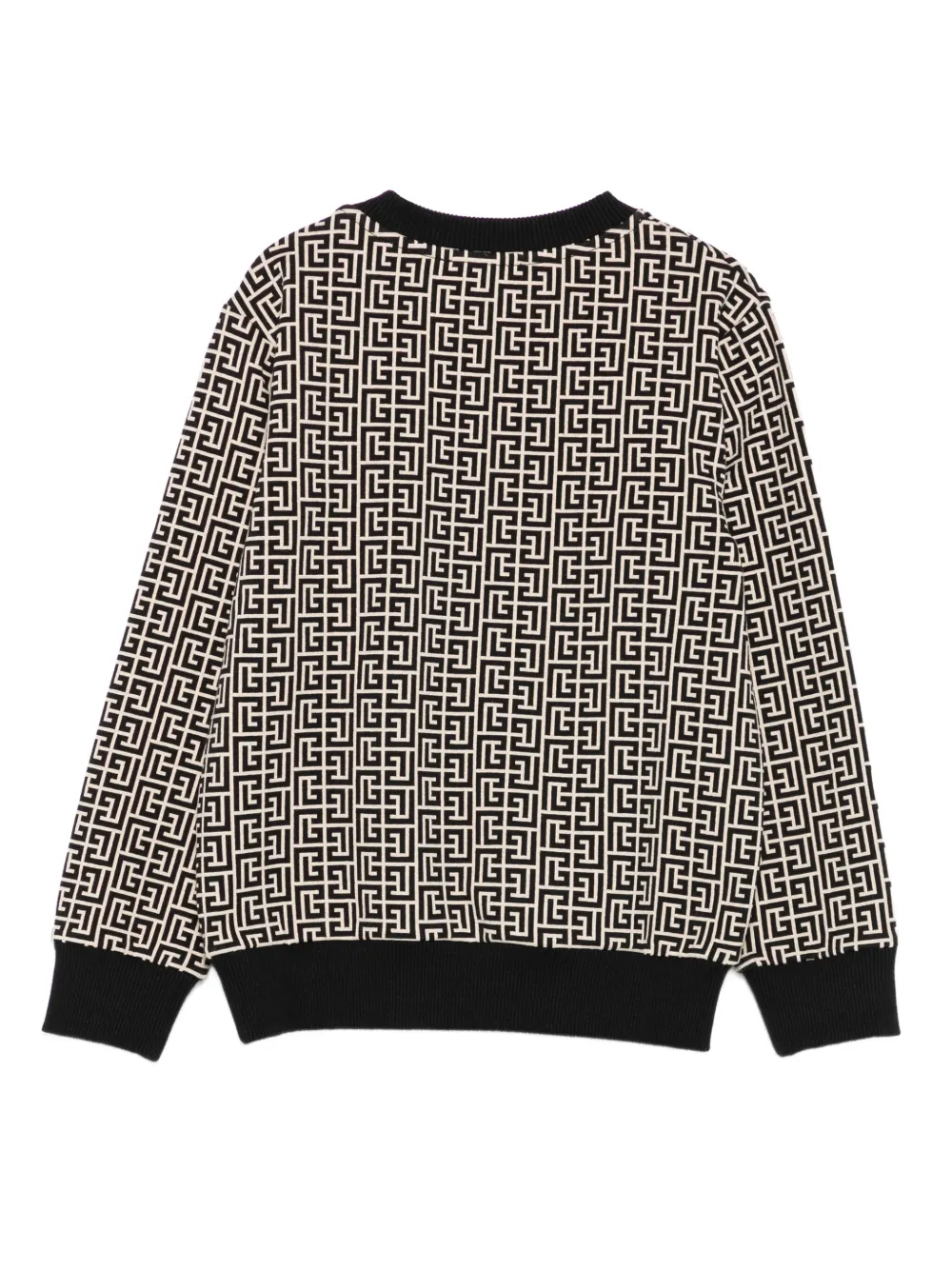 Balmain Kids monogram-pattern button-detail sweater | Boys Knitwear | Image 2