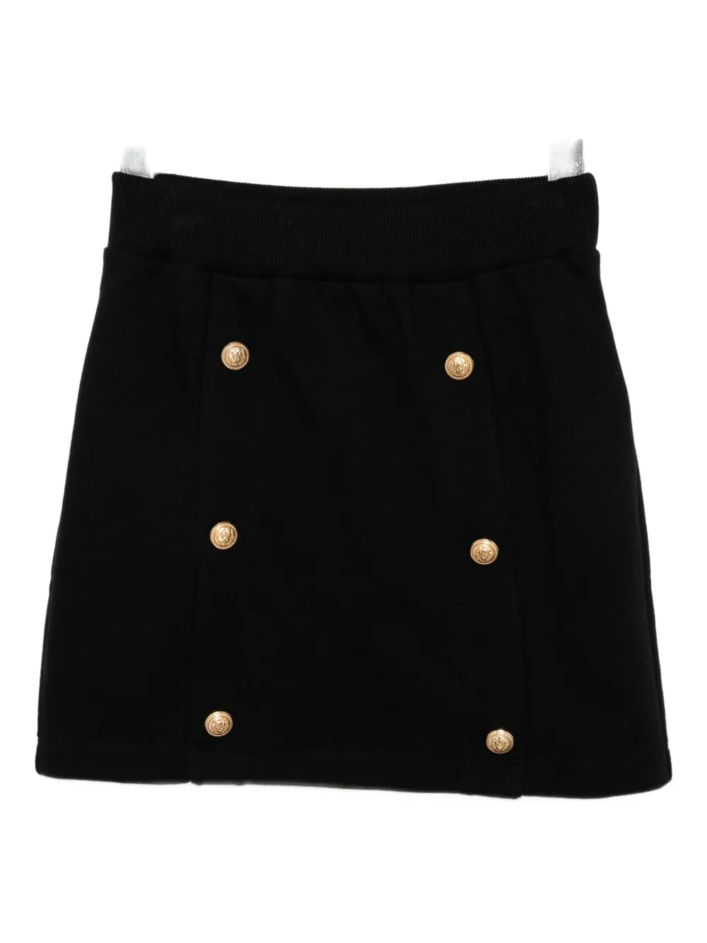 Balmain Kids' Cotton Skirt In Black