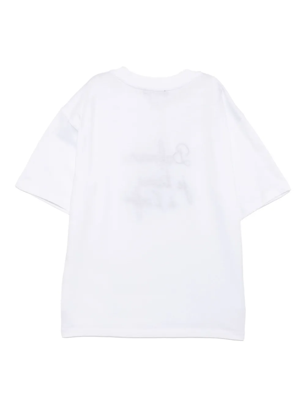 Balmain Kids Katoenen T-shirt Wit