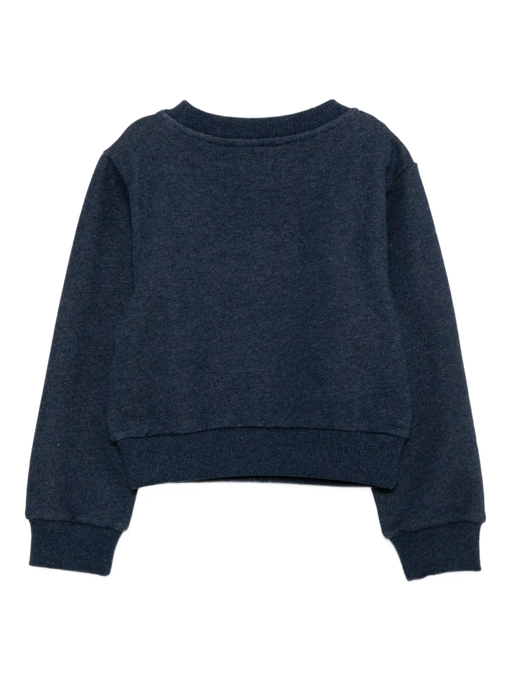 Balmain Kids Sweater met geborduurd logo Blauw