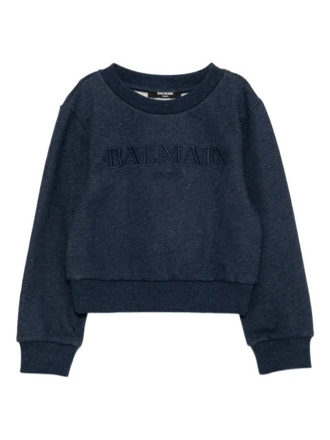 Balmain Kids embroidered-logo sweatshirt