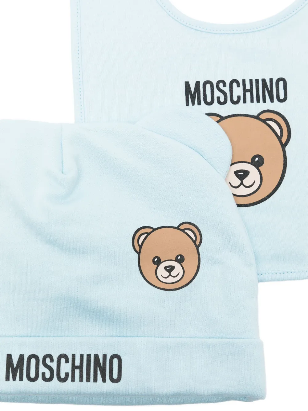 Moschino Kids Muts met Teddy Bear-print Blauw
