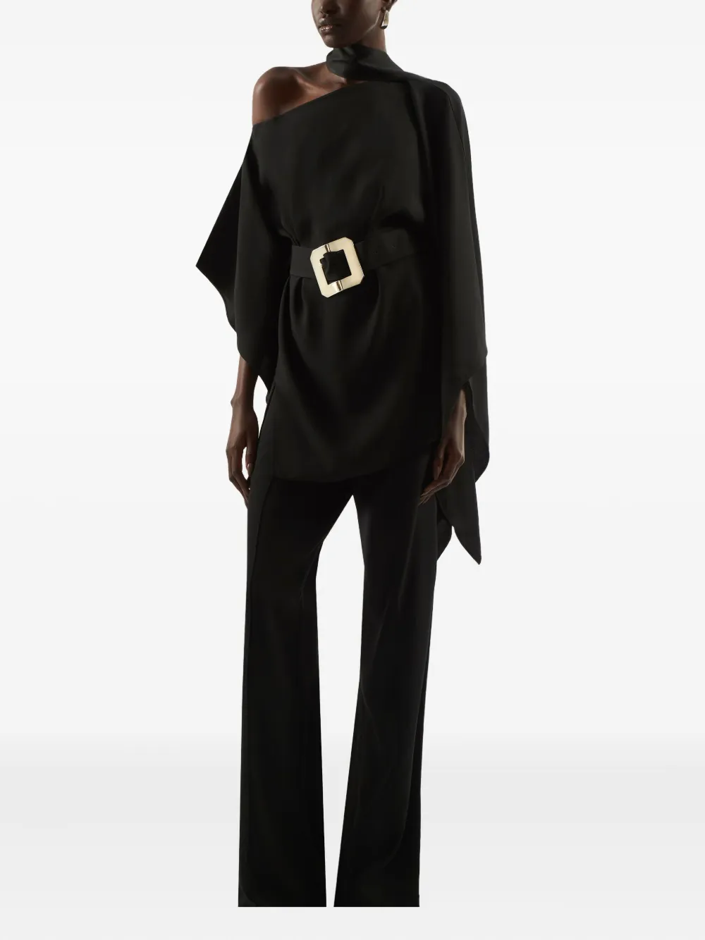 Taller Marmo Taylor asymmetrische mini-jurk Zwart