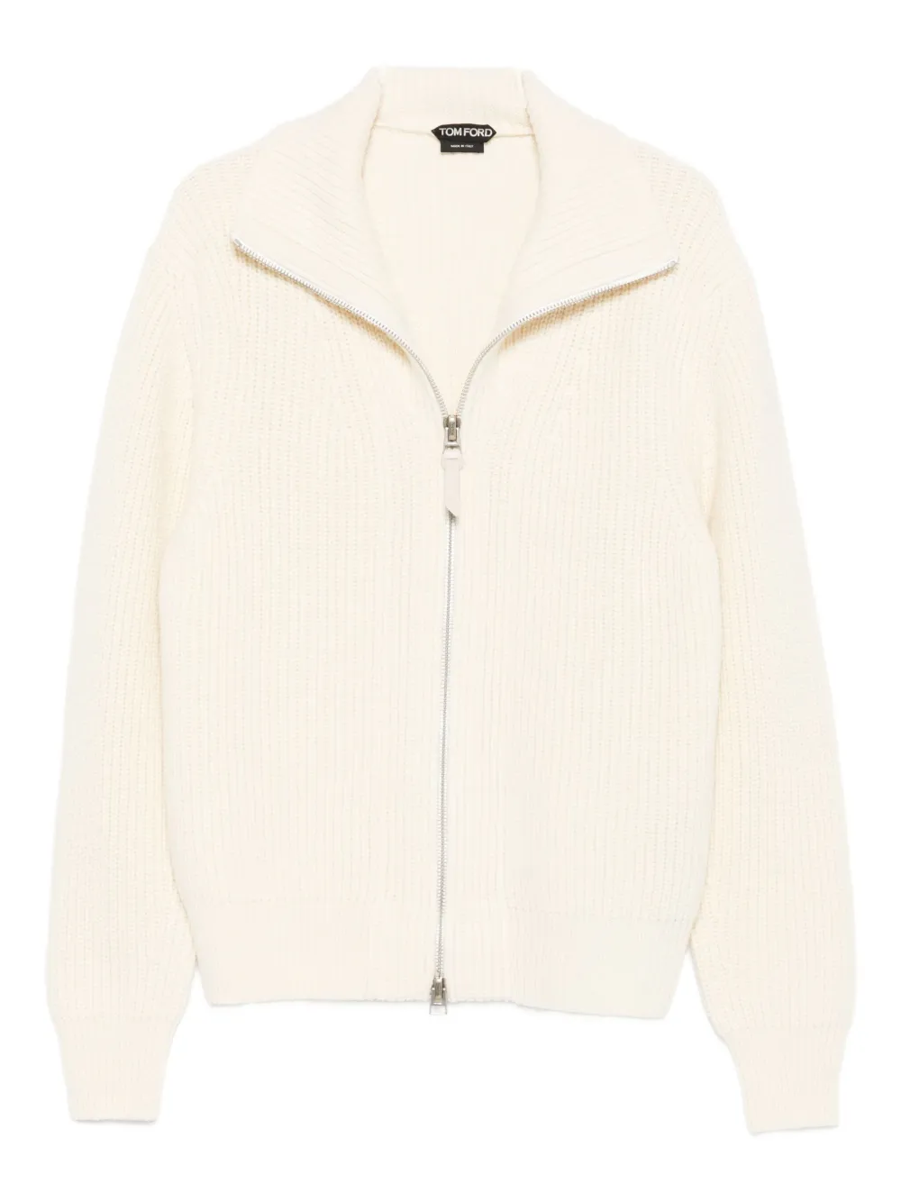 TOM FORD Trui met hoge hals en rits Beige