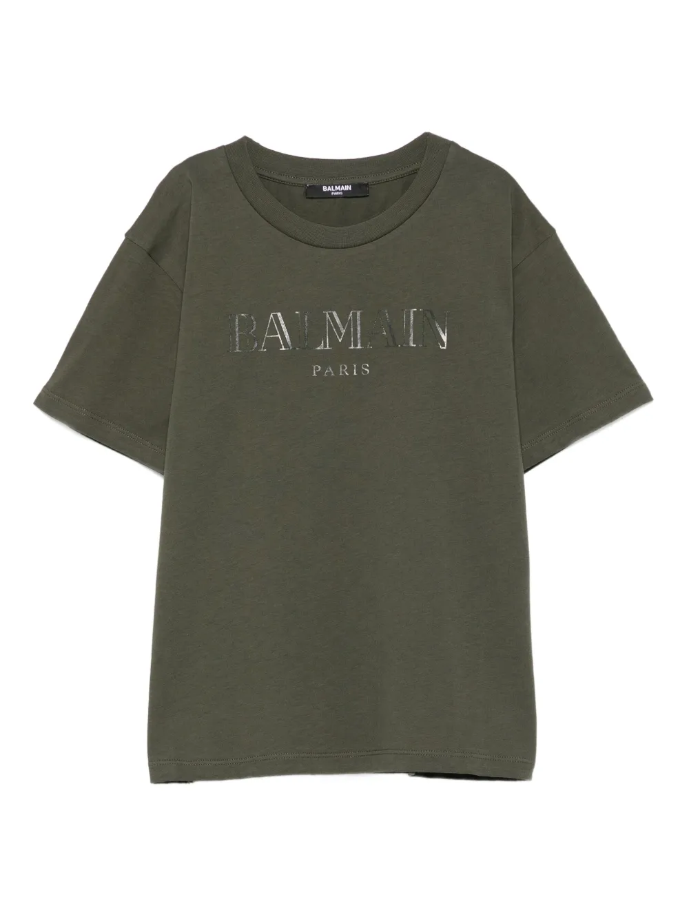 Balmain Kids logo-print t-shirt Groen