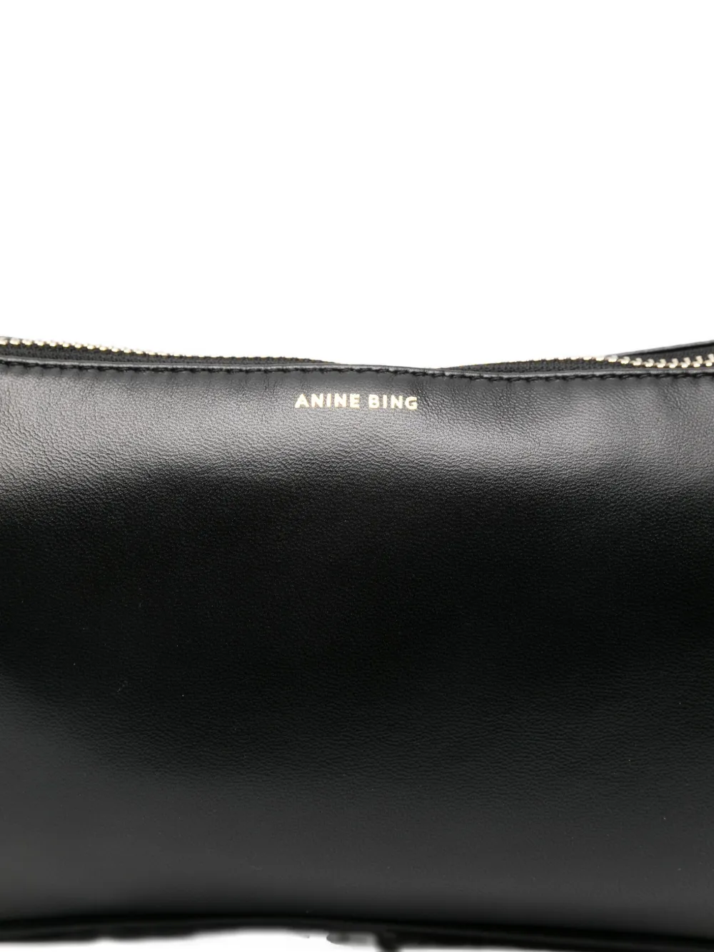 ANINE BING leather tote bag Zwart