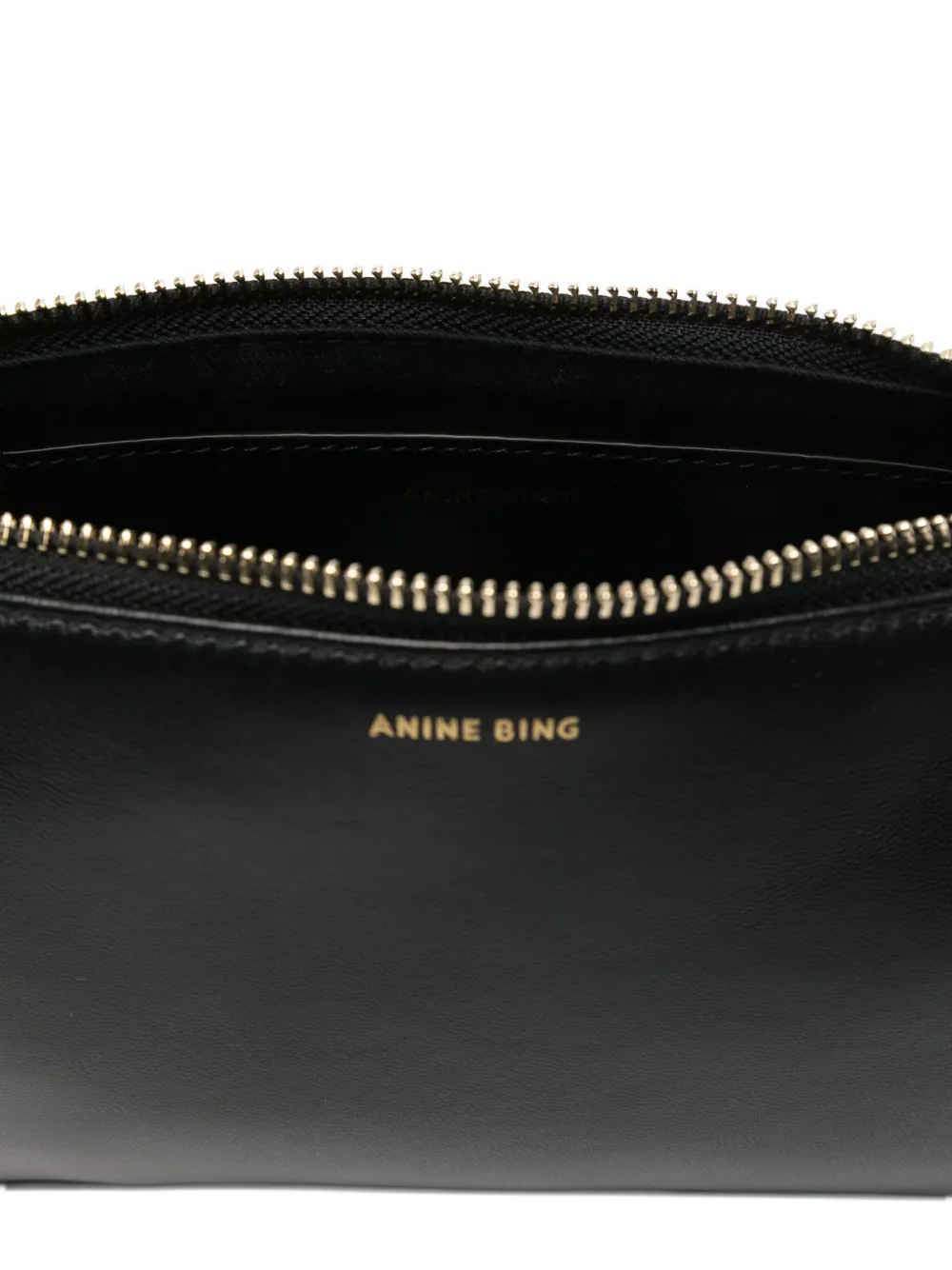 ANINE BING leather tote bag Zwart