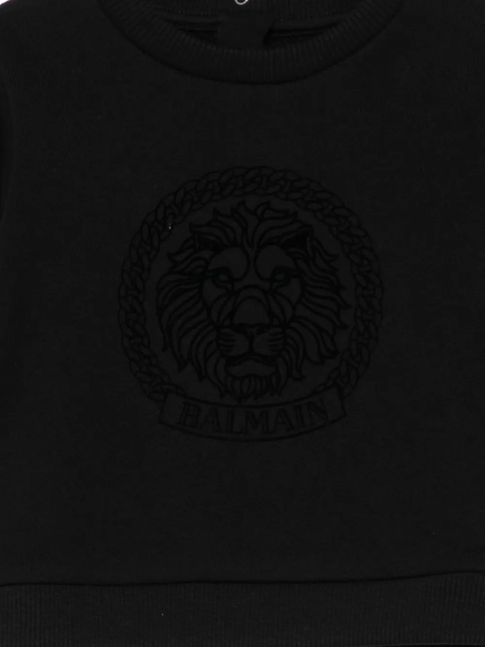 Balmain Kids lion-emblem sweatshirt Zwart