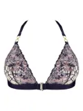 Bordelle Amela embroidered triangle bra - Purple