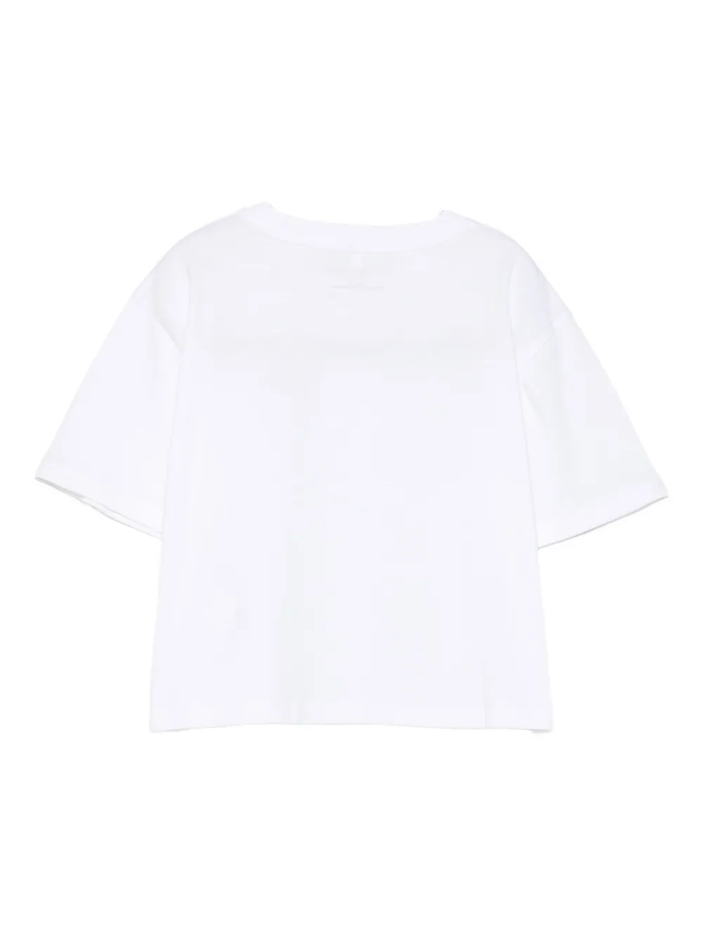 Stella McCartney Kids lip-print cotton top Wit