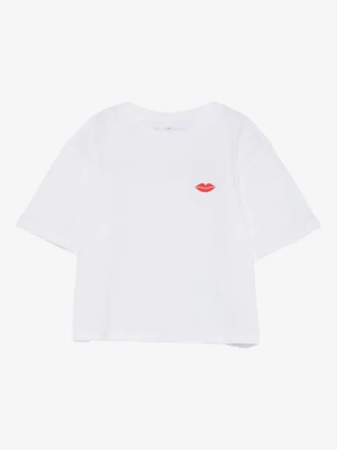 Stella McCartney Kids top con labios estampados