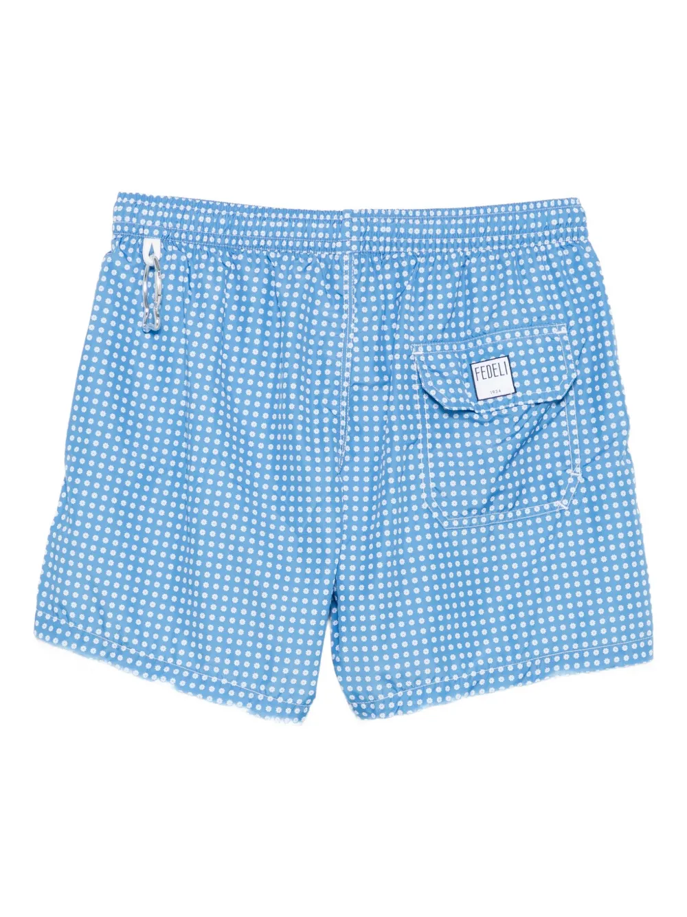 Fedeli Madeira zwembroek met geometrisch patroon Blauw