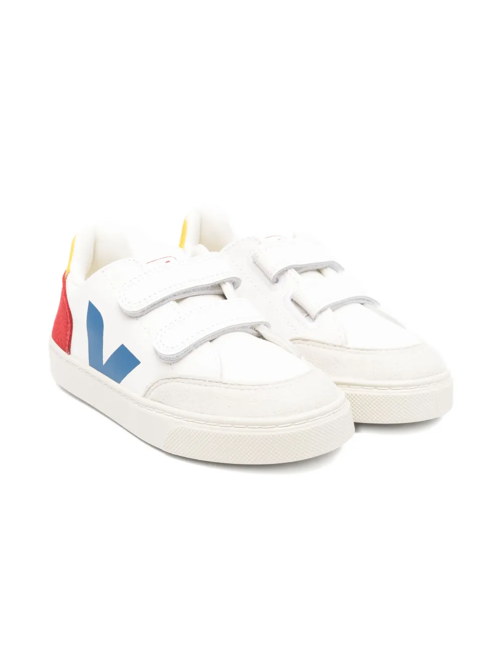 VEJA Kids v-logo touch-strap sneakers - ホワイト VEJA Kids v-logo touch-strap sneakers - ホワイト