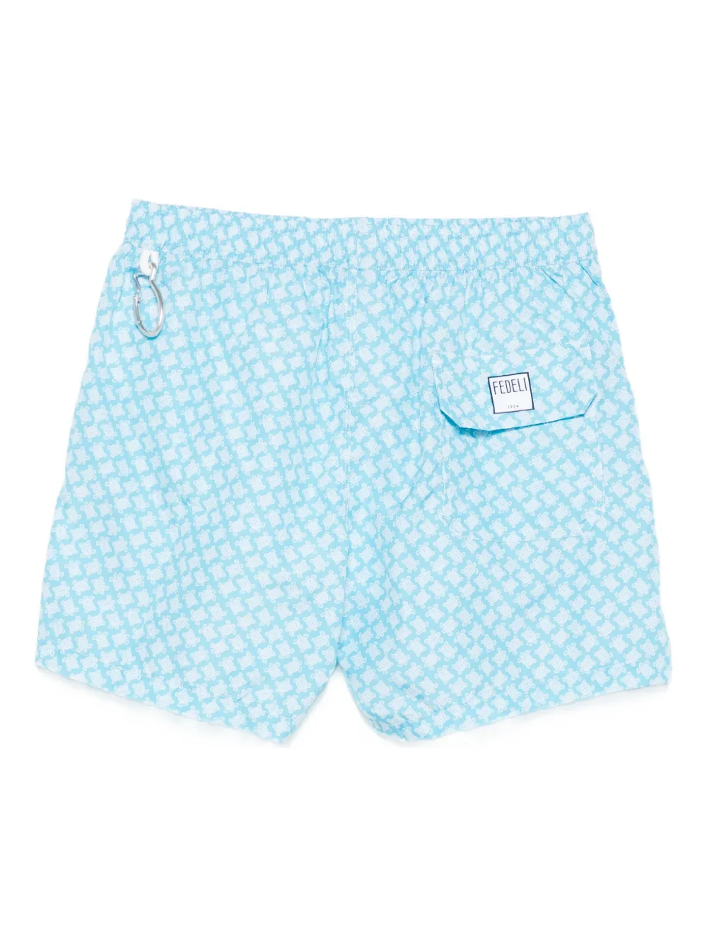 Fedeli Zwembroek met geometrische print Blauw