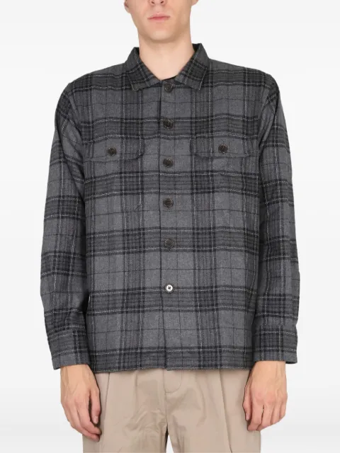 Universal Works buttoned plaid shirt