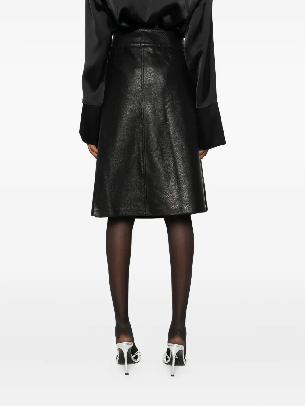 Simkhai Wrap Midi Skirt In Black