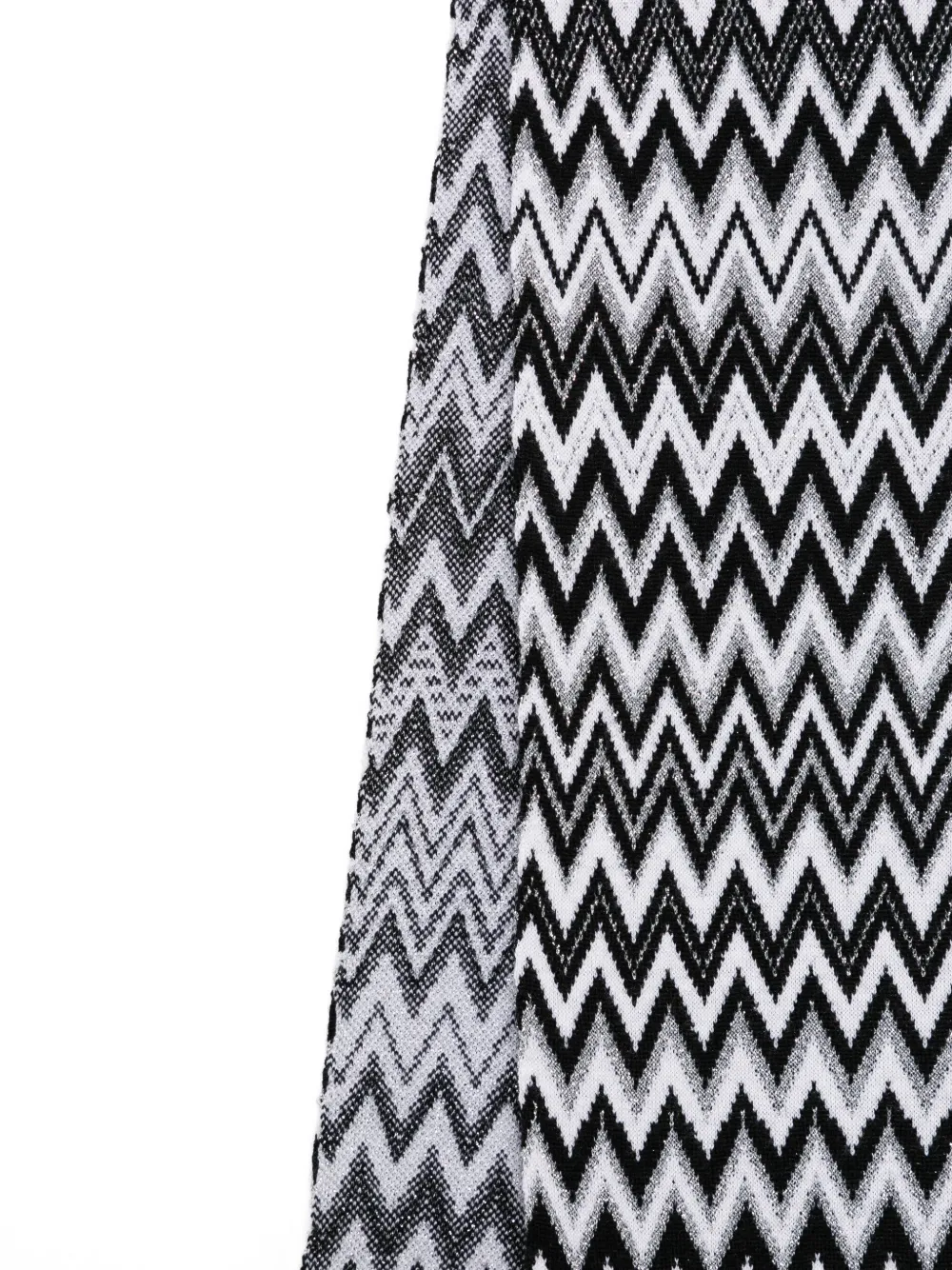 Missoni Kids Gebreide sjaal met chevron patroon Zwart