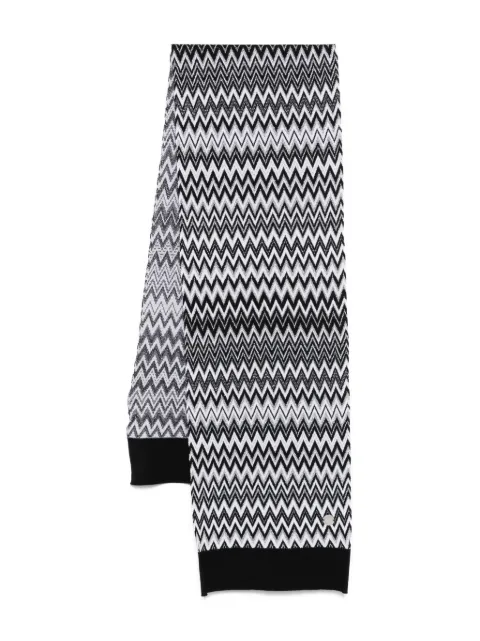 Missoni Kids chevron-pattern knit scarf