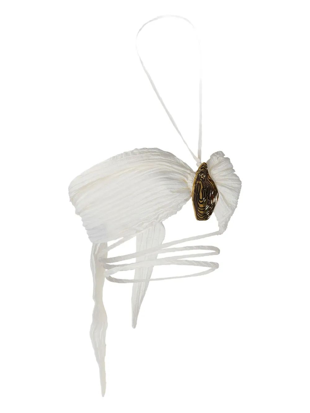Hamoulet Salpha plissé halter-neck top | White | Image 1