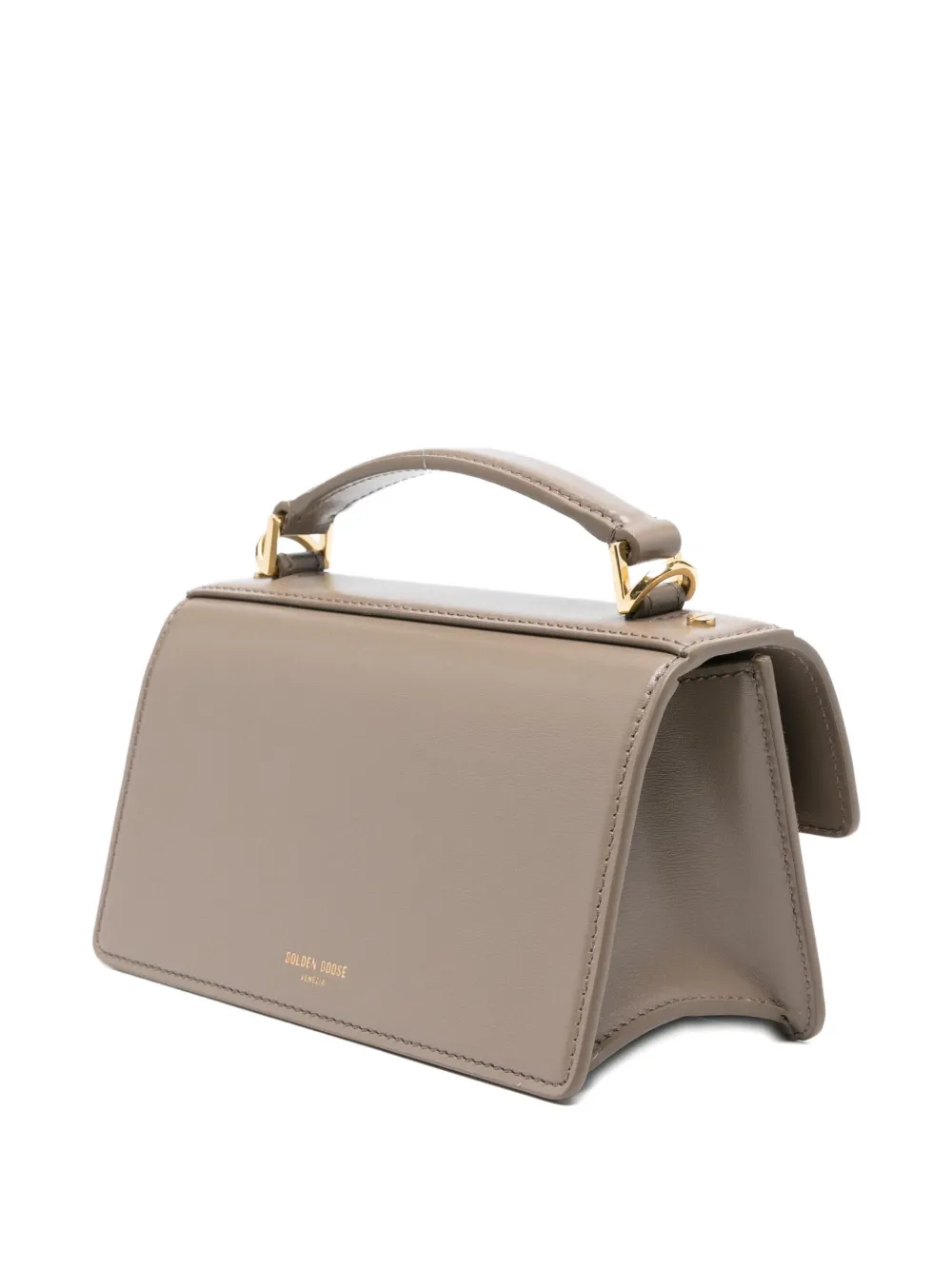 Golden Goose Venezia kleine shopper met suède vlakken Beige