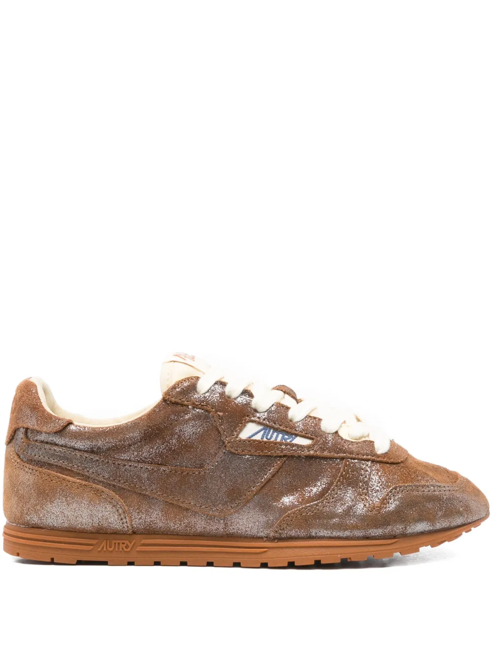 Autry metallic suede sneakers Brown