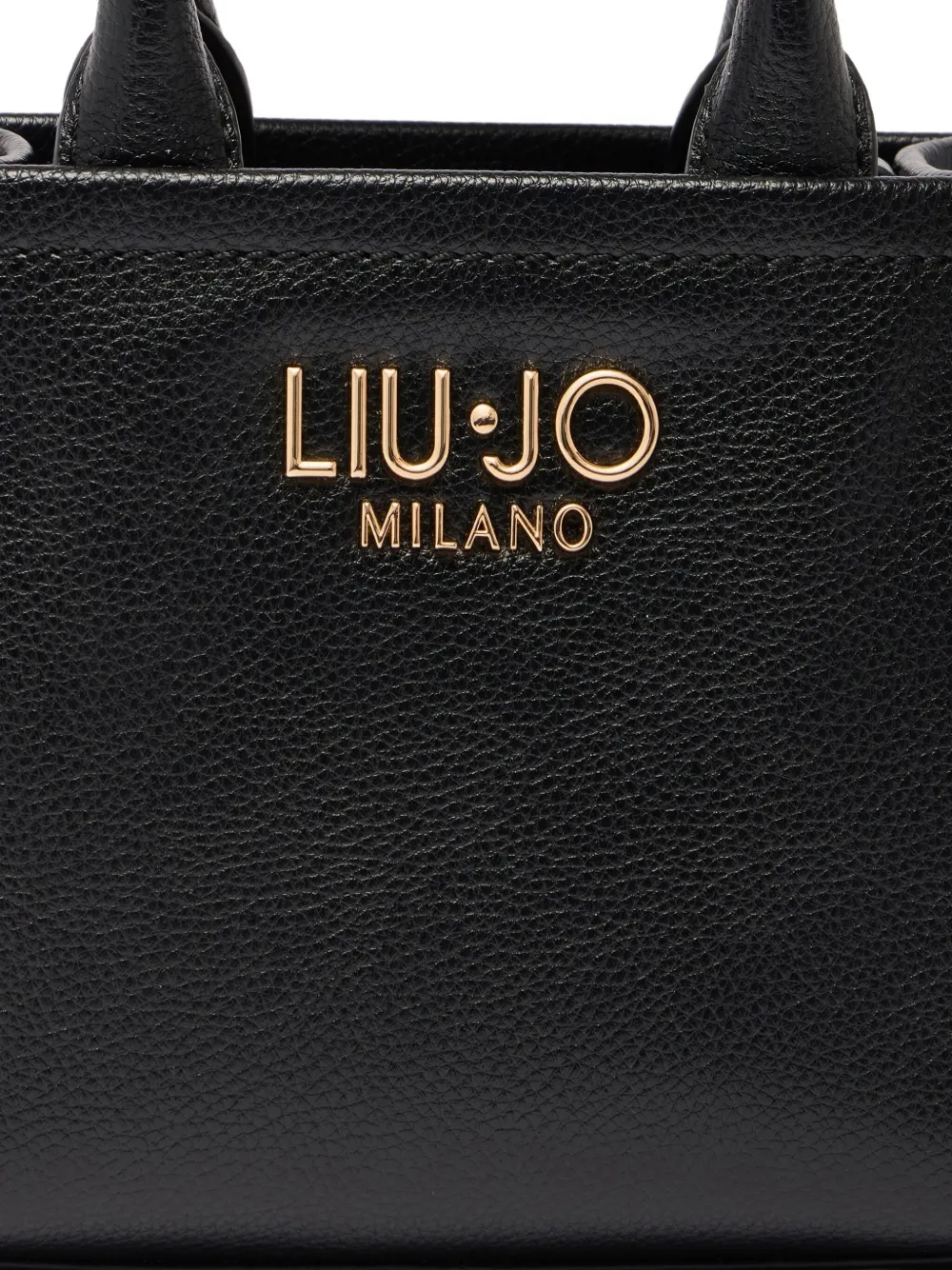 Liu •jo Mini Bag With Charm In Black