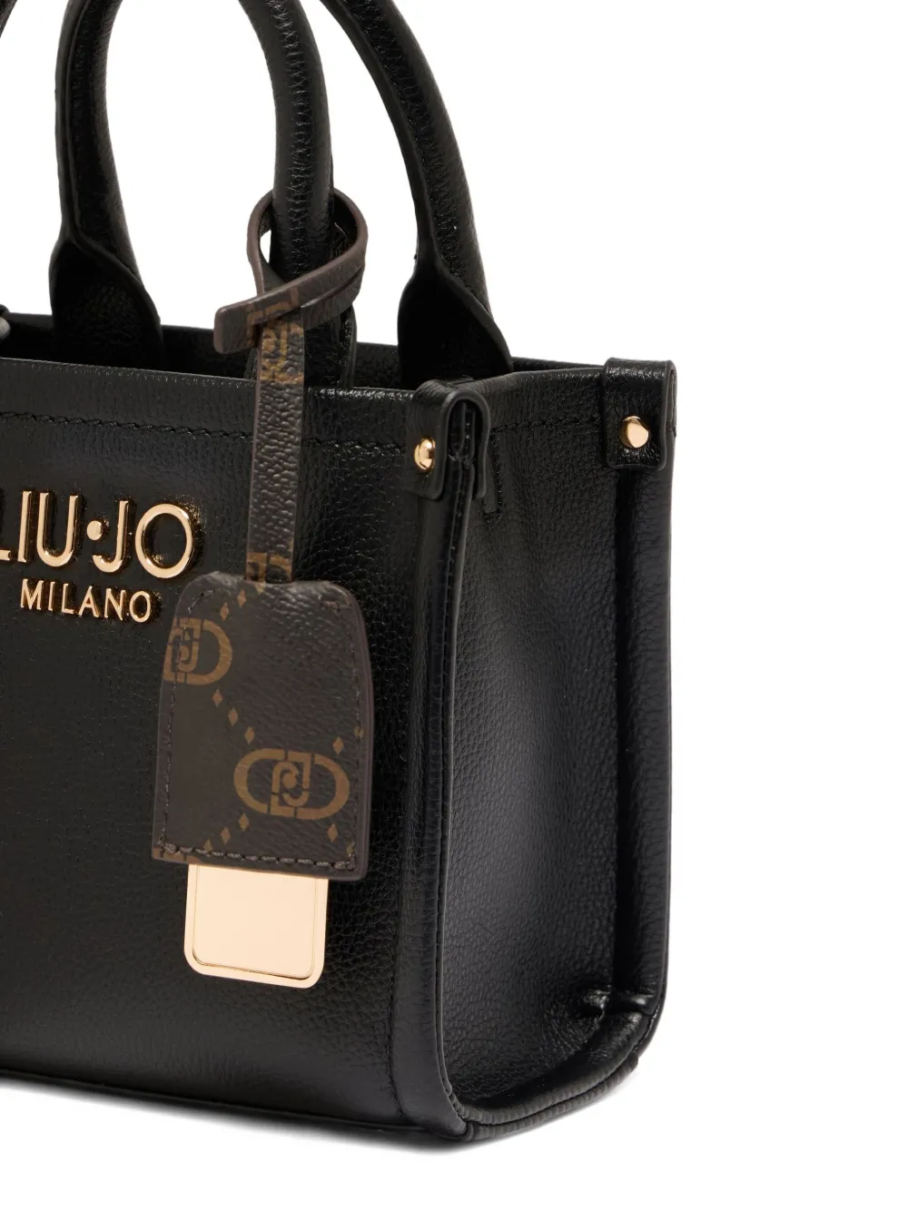 Liu •jo Mini Bag With Charm In Black
