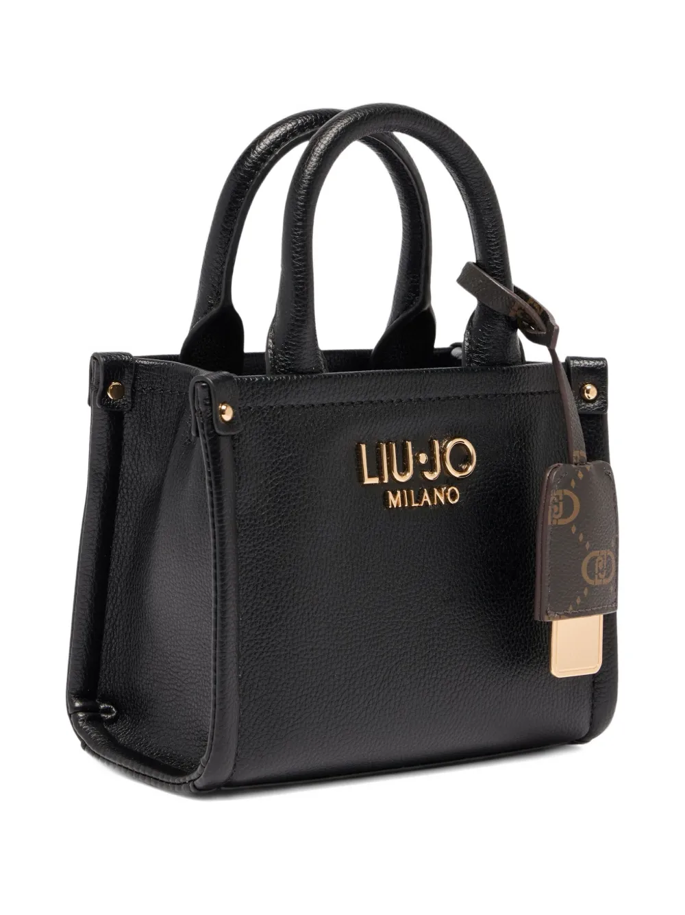 Liu •jo Mini Bag With Charm In Black