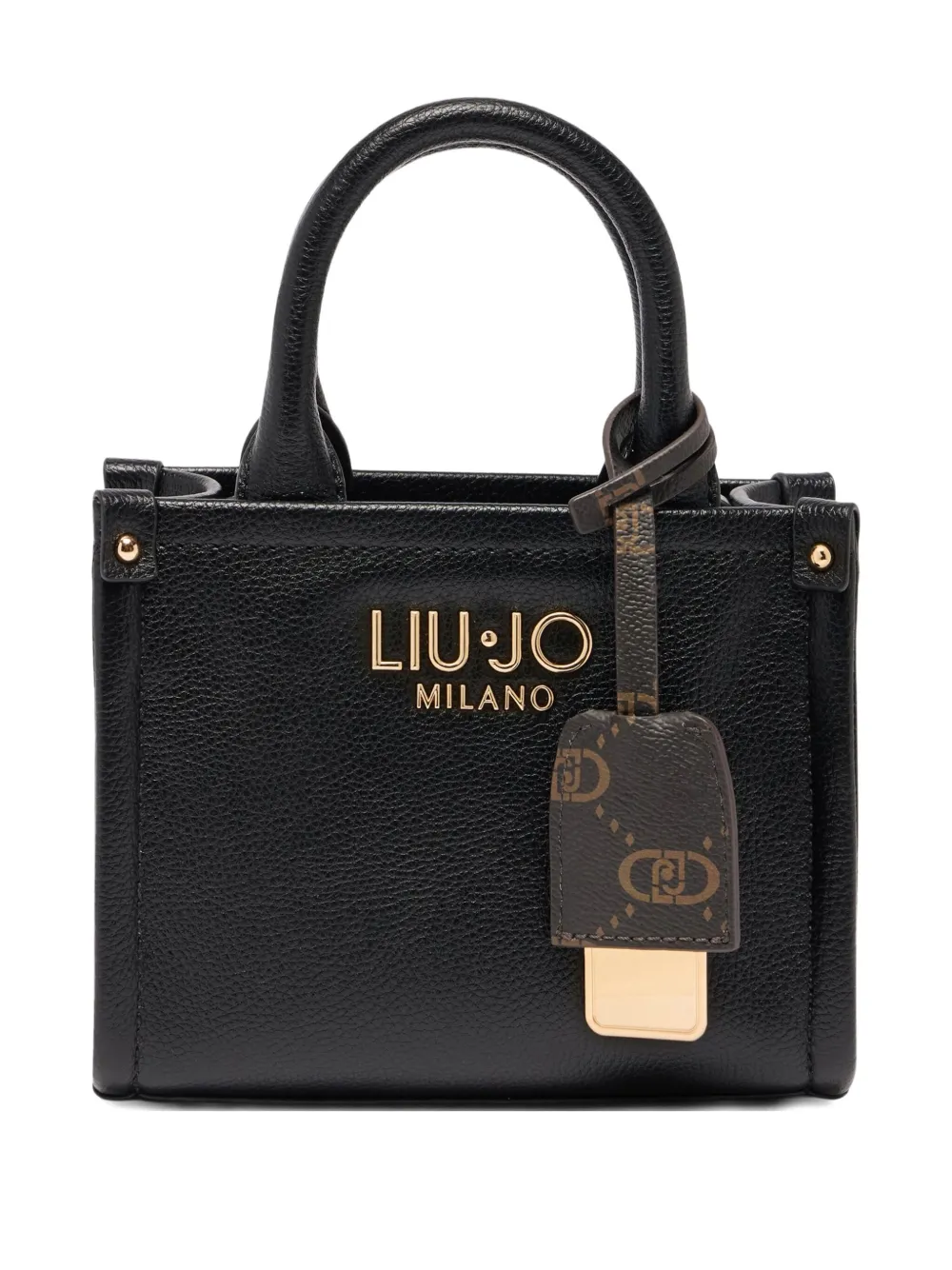 Liu •jo Mini Bag With Charm In Black