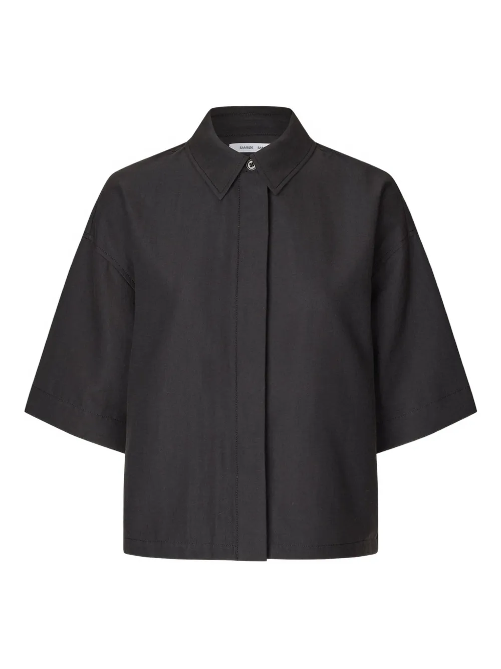 SAMSOE short-sleeve shirt Zwart