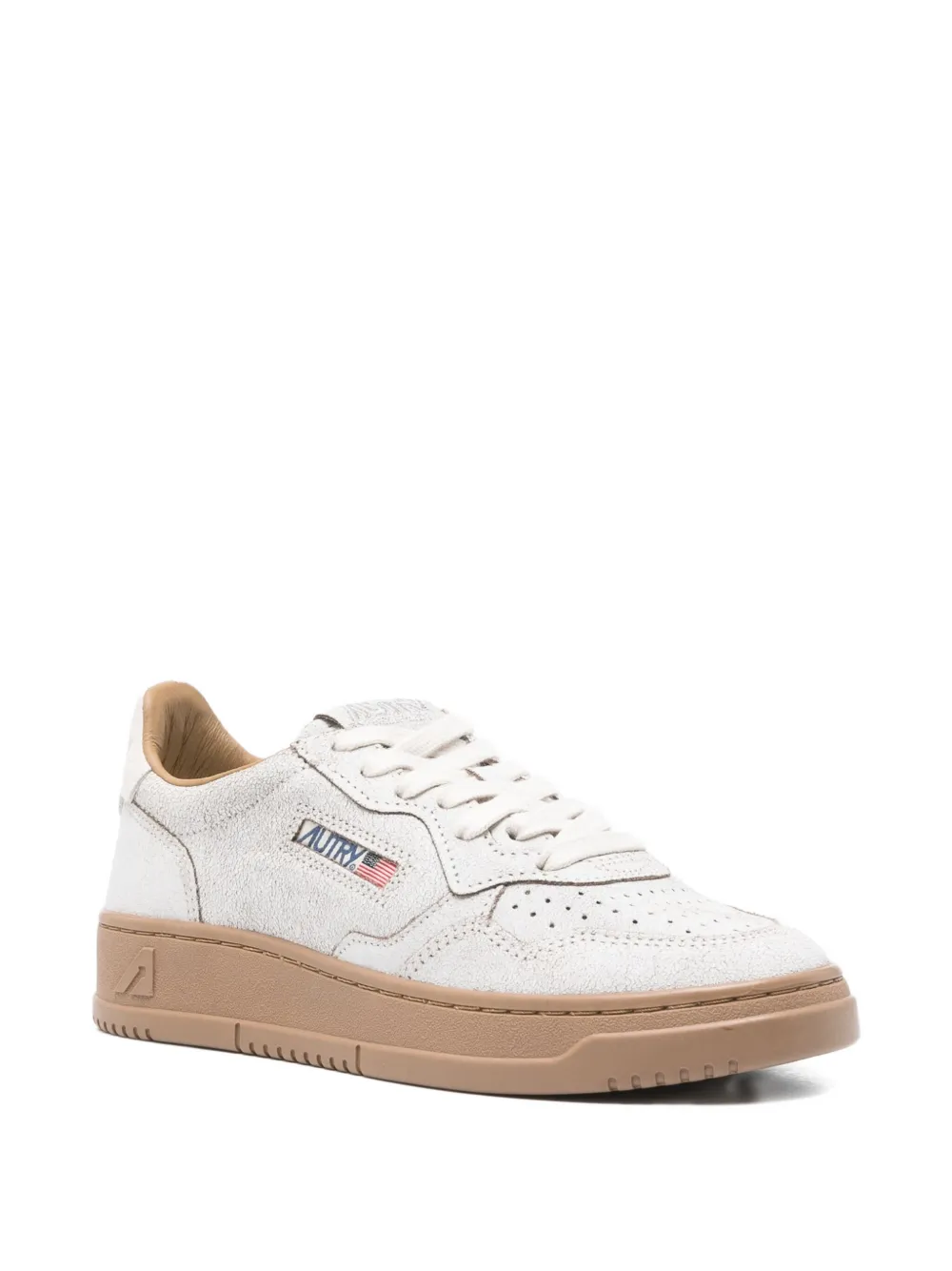 Autry perforated suede sneakers White