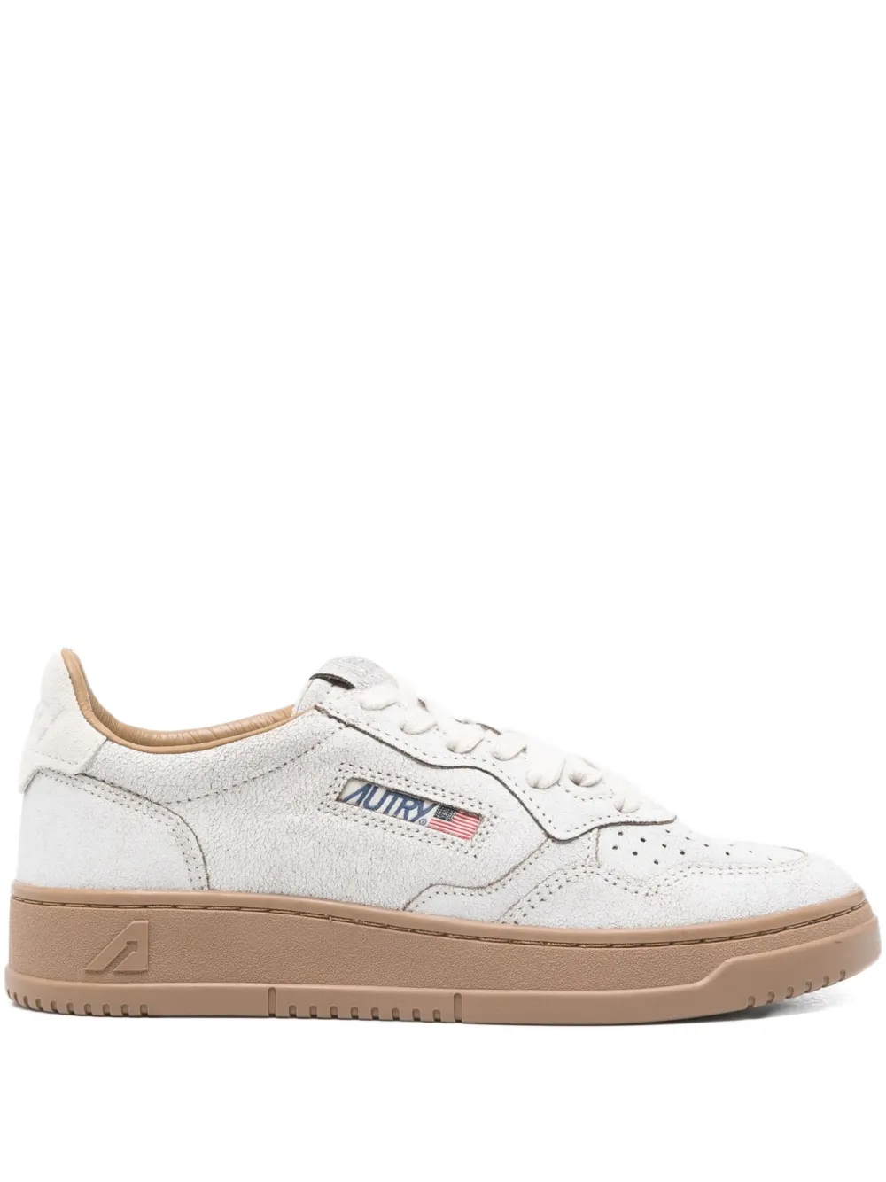 Autry perforated suede sneakers White