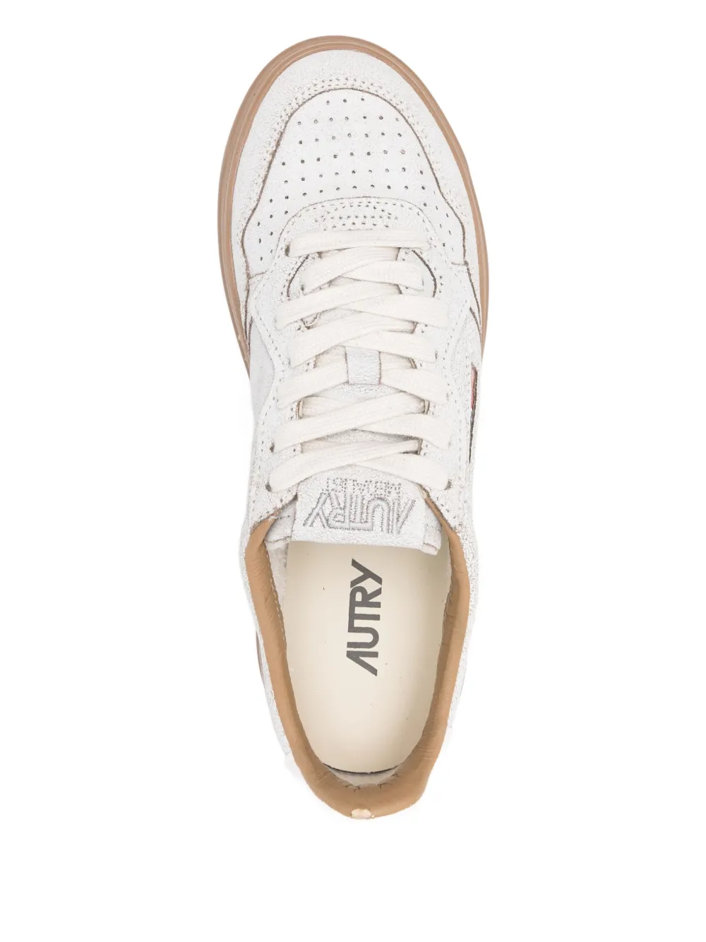 Autry perforated suede sneakers White