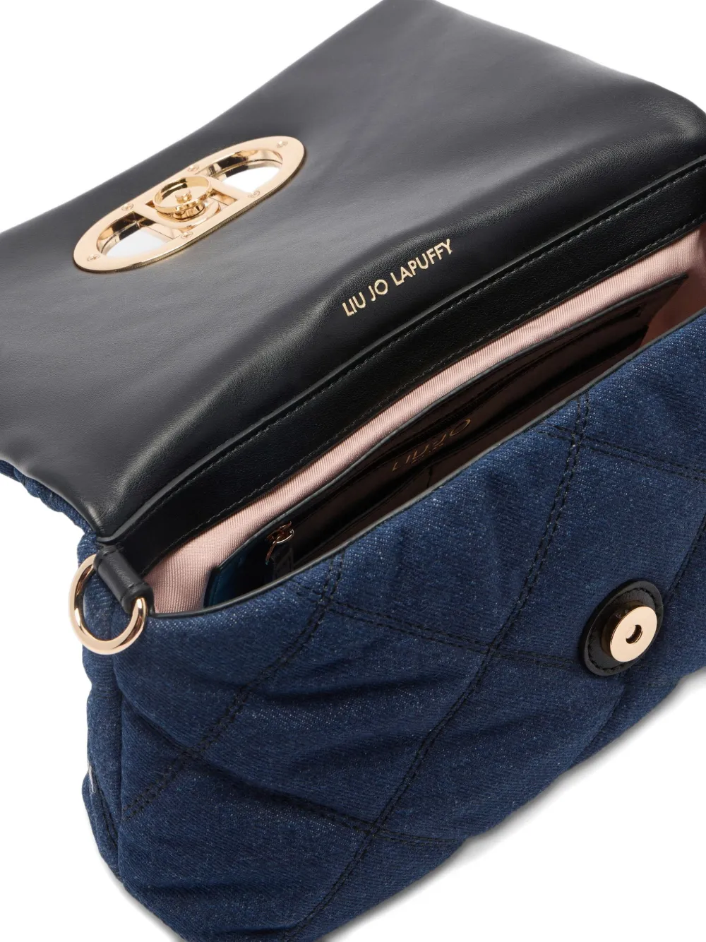 Liu •jo Medium Denim Lapuffy Bag In Blue