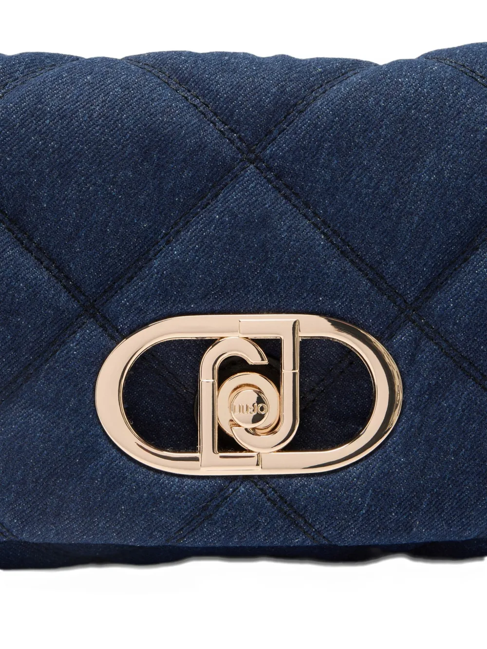 Liu •jo Medium Denim Lapuffy Bag In Blue