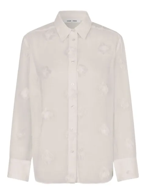 SAMSOE SAMSOE fringed-details shirt