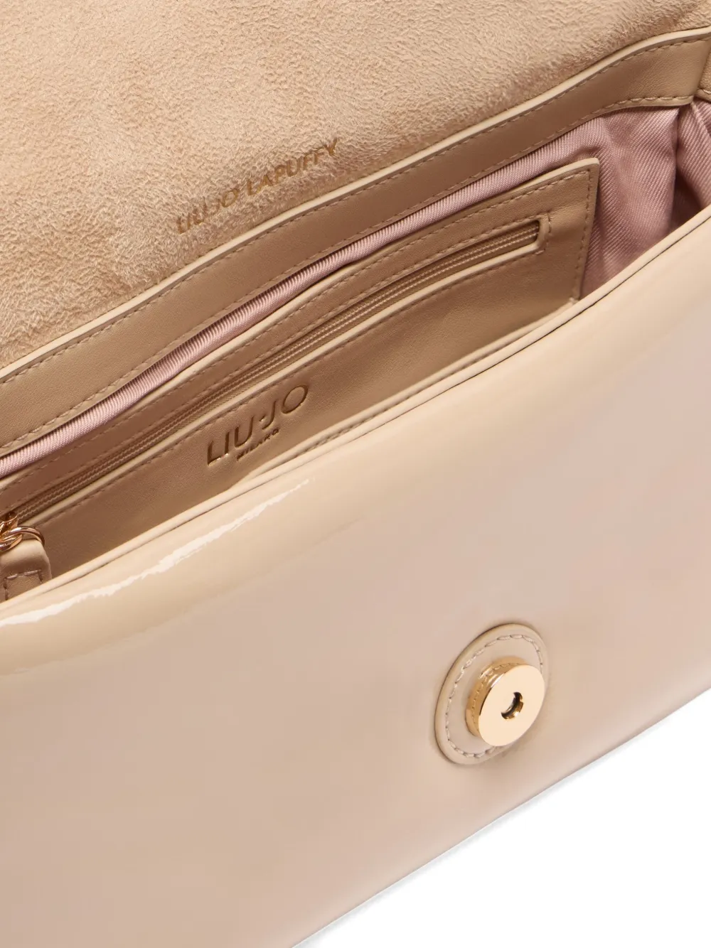 LIU JO medium LaPuffy chain-strap satchel bag Beige