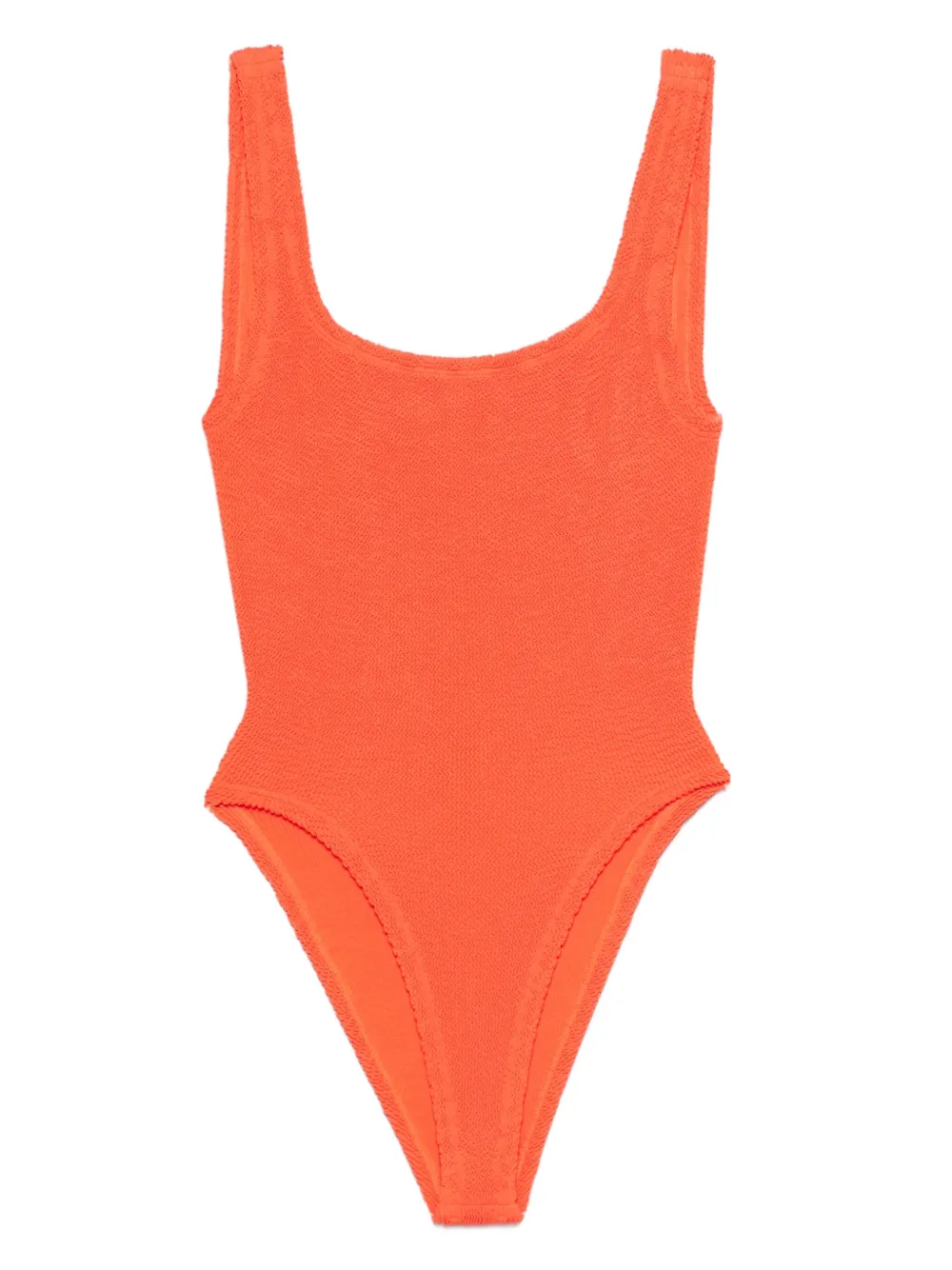 Hunza G square-neck swimsuit - オレンジ Hunza G square-neck swimsuit - オレンジ