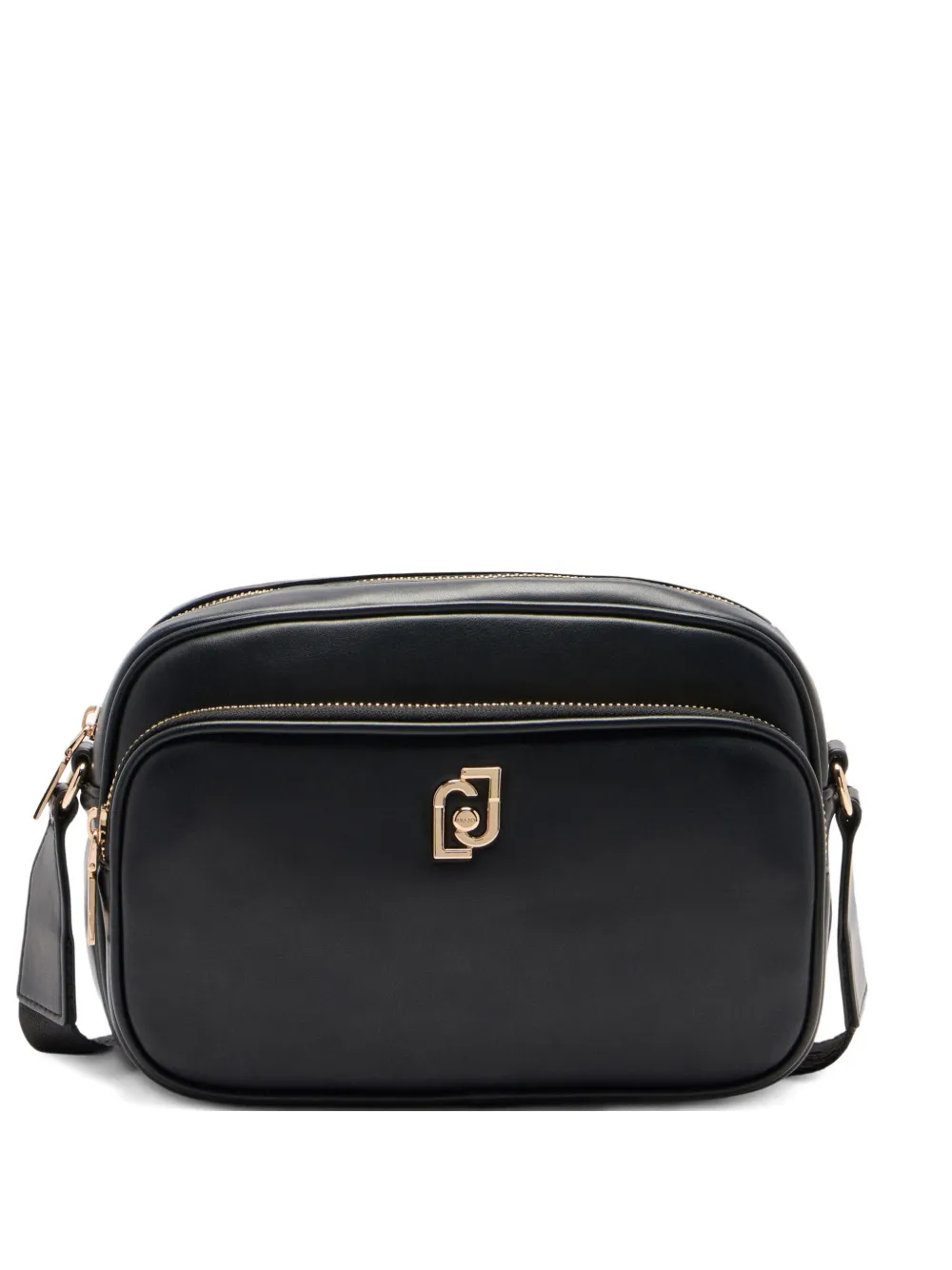 LIU JO medium logo-plaque zip-fastening cross body bag Zwart