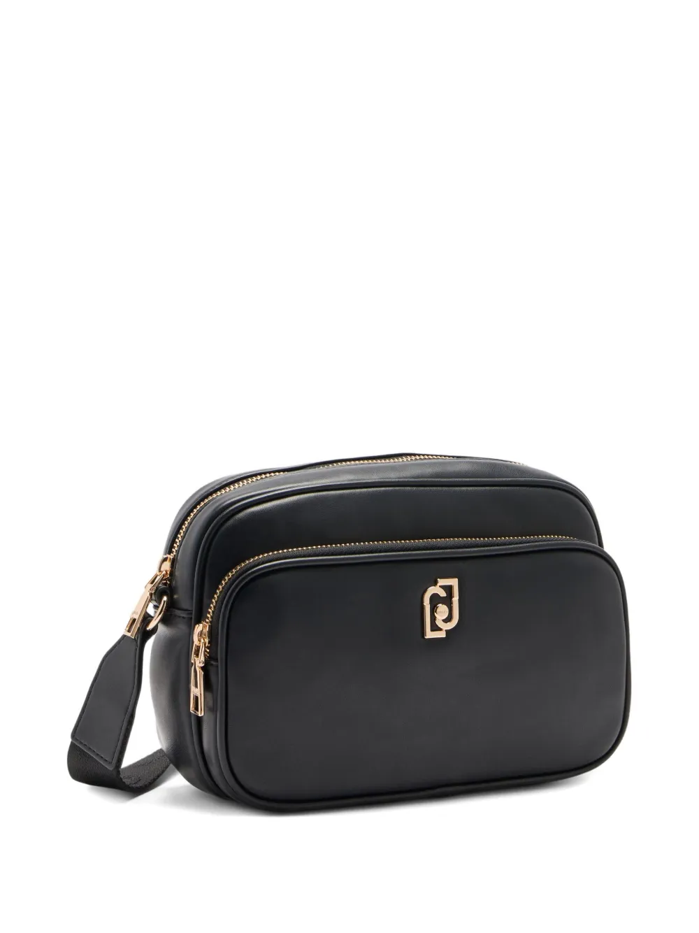 LIU JO medium logo-plaque zip-fastening cross body bag Zwart