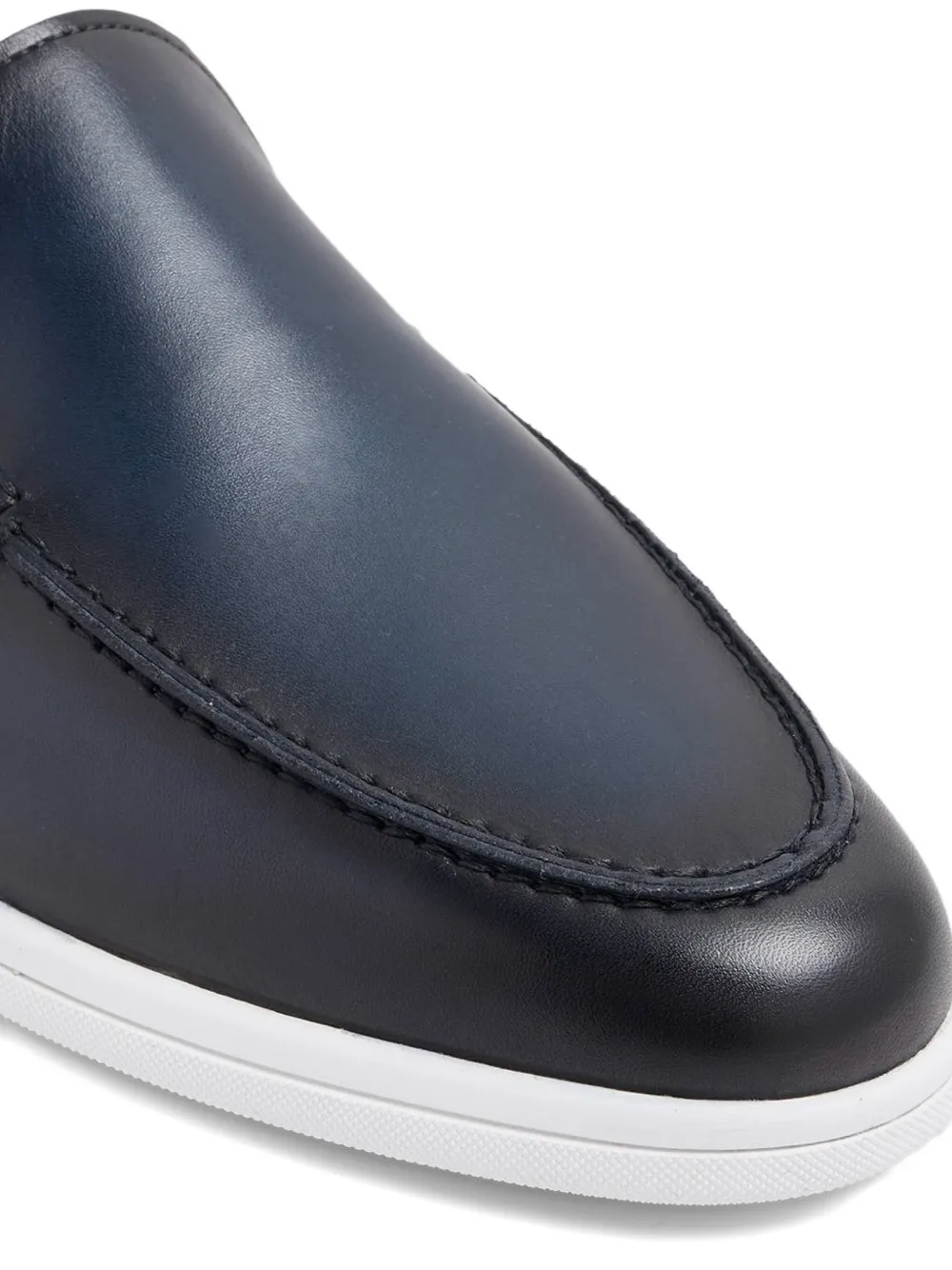 Magnanni leather slip-on loafers Blue