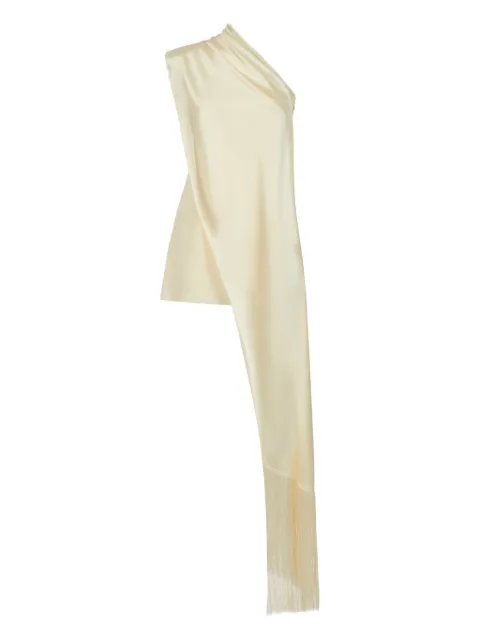 Taller Marmo Berenson draped fringe dress