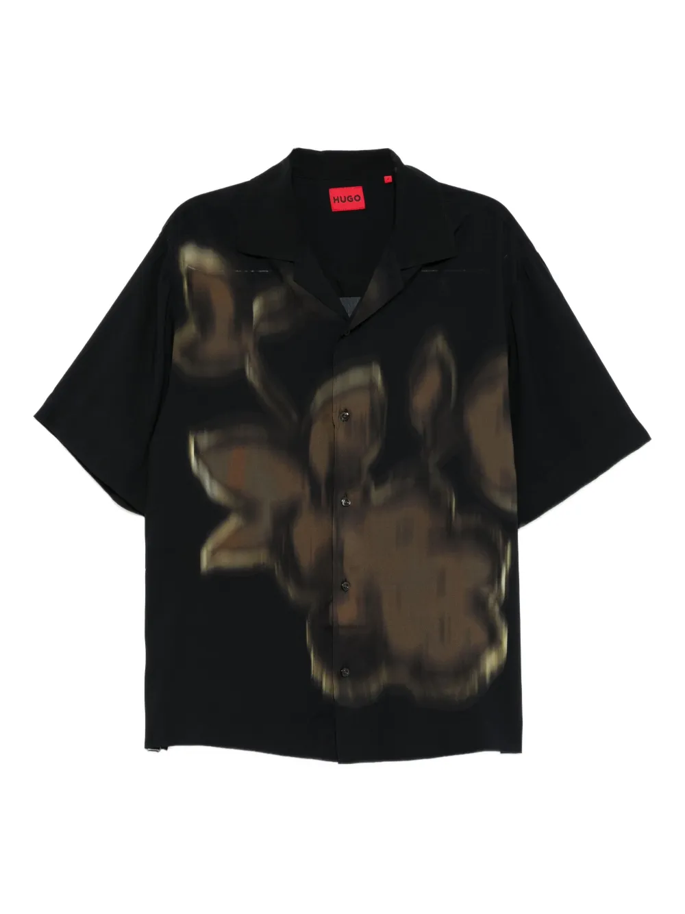HUGO floral-printed shirt | Black | Image 1