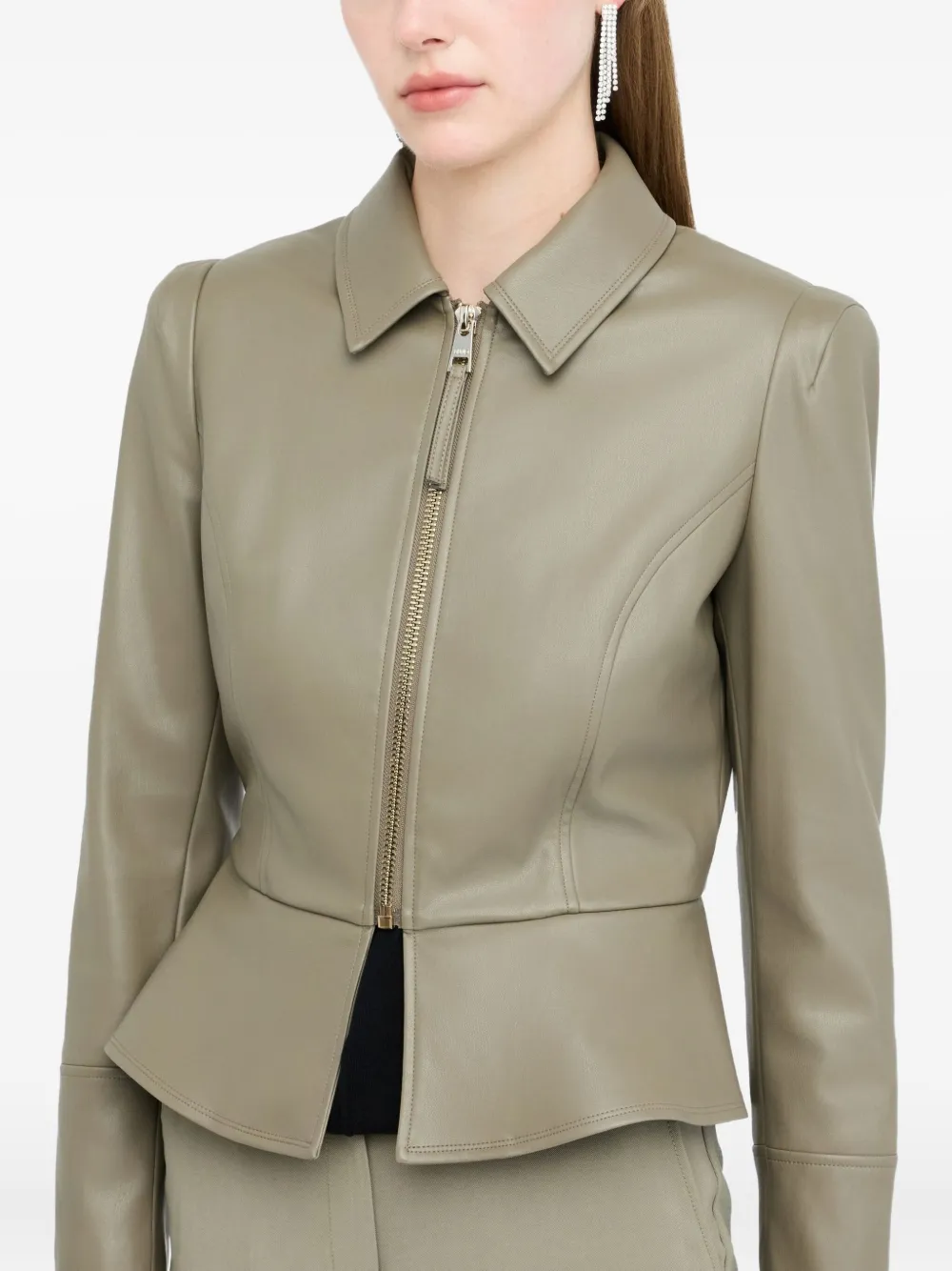 LIU JO Peplum jack met rits Groen