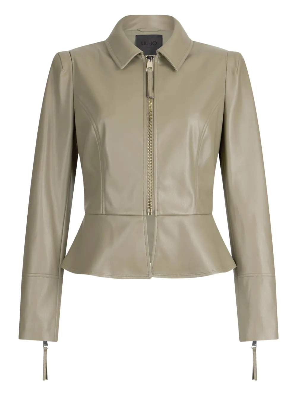 Liu •jo Coated Fabric Jacket In Green