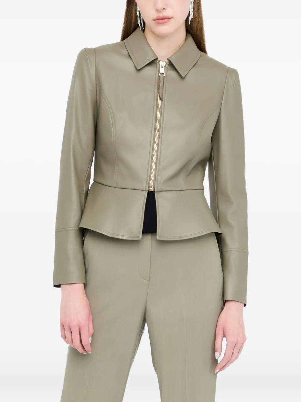 LIU JO Peplum jack met rits Groen