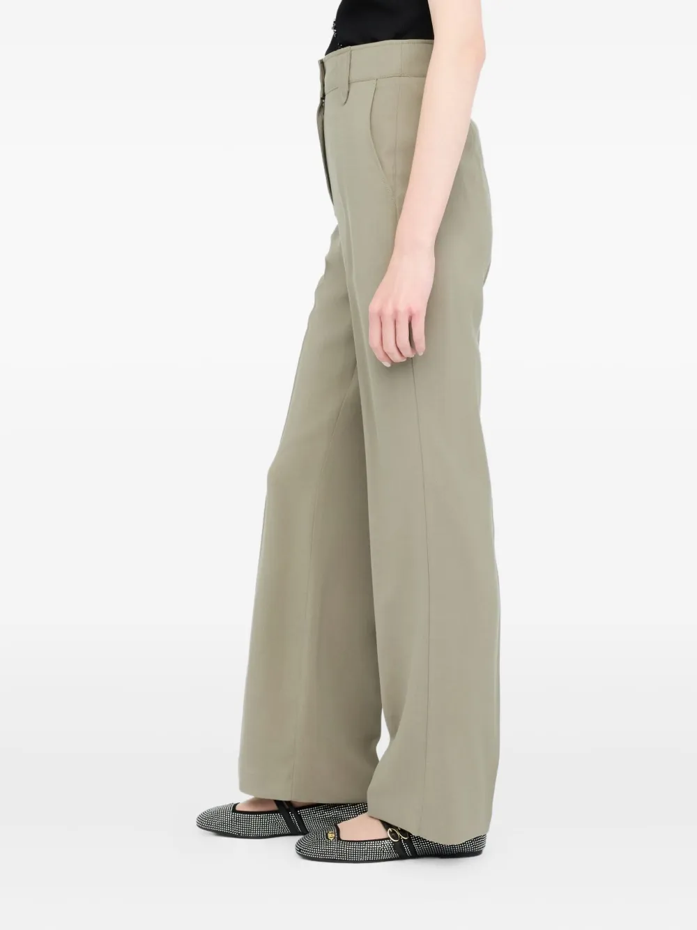 LIU JO pressed-crease trousers Beige