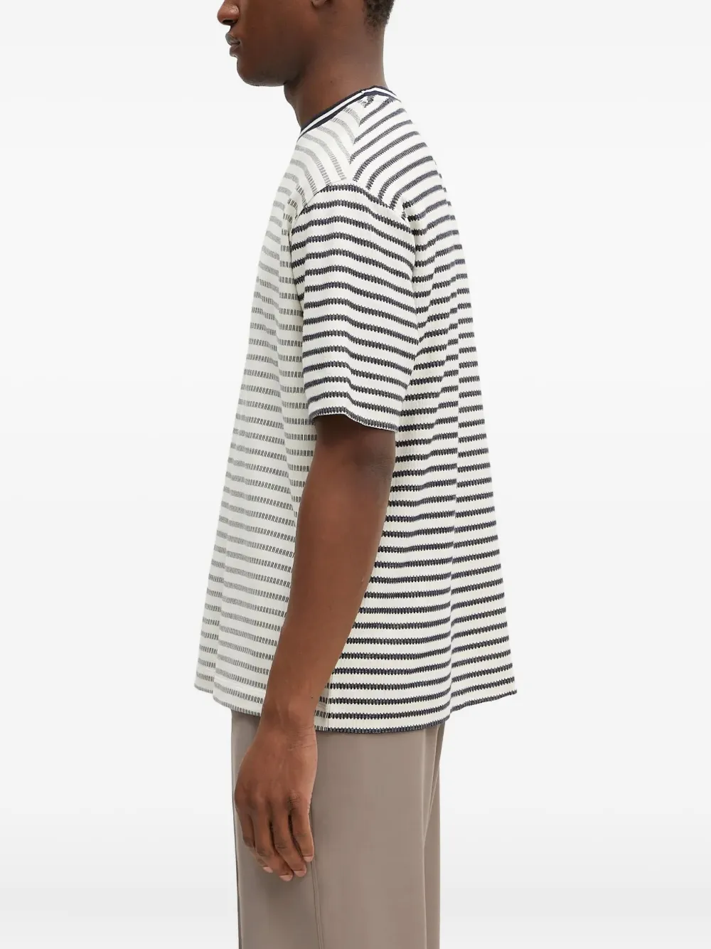 Paul Smith Breton striped crew-neck T-shirt Wit